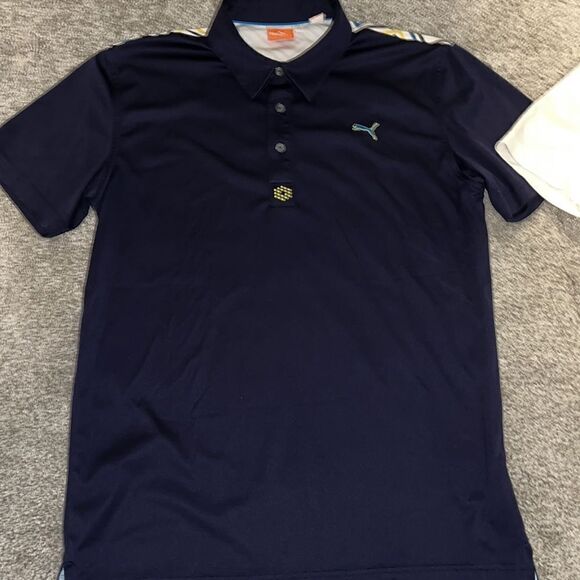 Amazing lot of 4 colorful Bryson Deschambeau Puma Rickie Fowler Golf Shirt-M - Picture 4 of 12